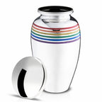 Loveurns Humanurne Regenbogen Silber