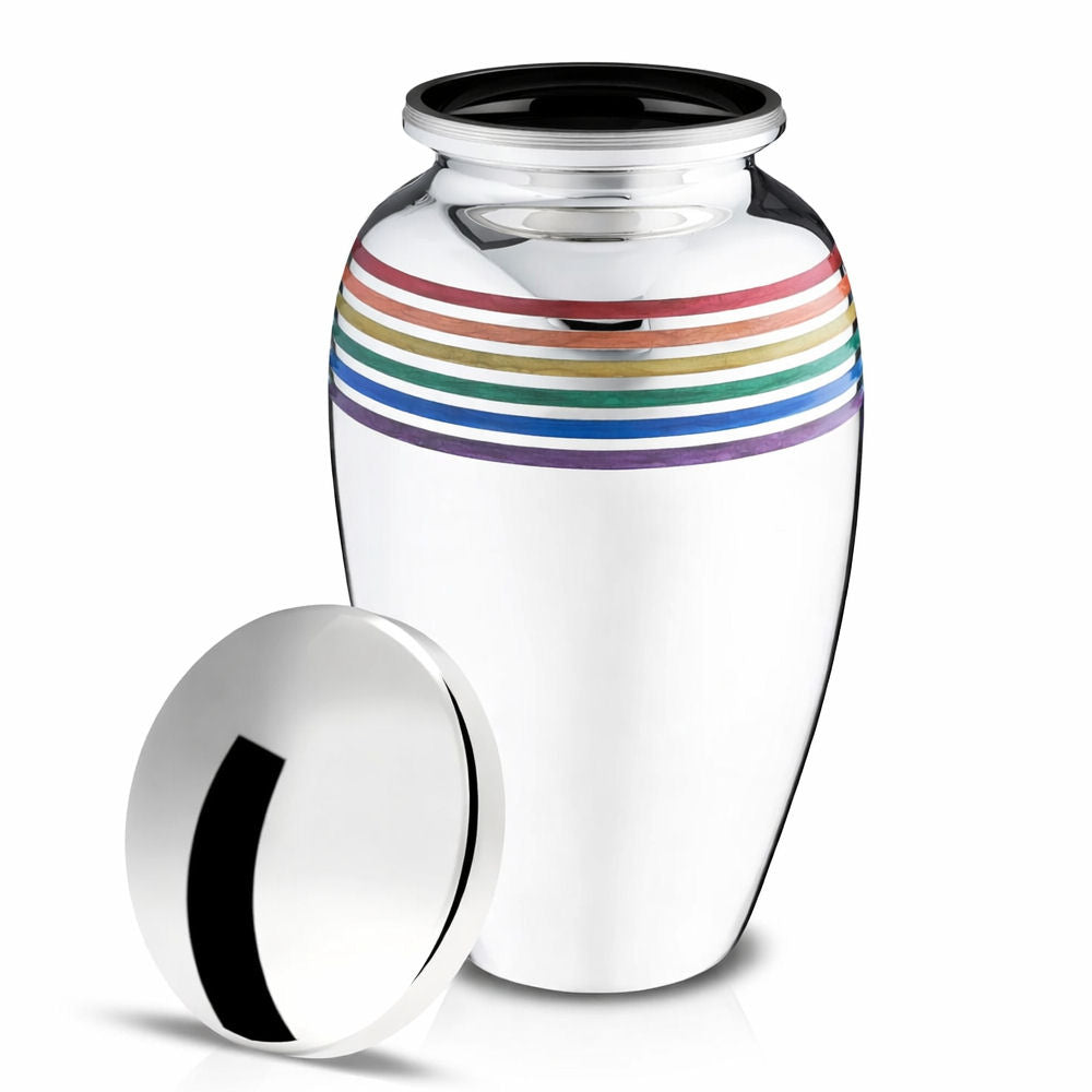 Loveurns Humanurne Regenbogen Silber