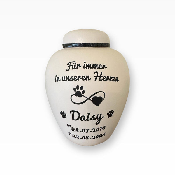Tierurne Vase aus Keramik